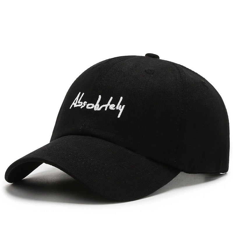 New Baseball Soft Top Female Wide Brim Duck Tongue Letter AB Shopping - globaltradeleader