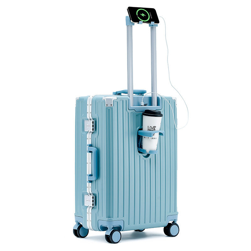 Aluminum Frame Luggage Solid Extra Thick And Durable Trolley Case - globaltradeleader