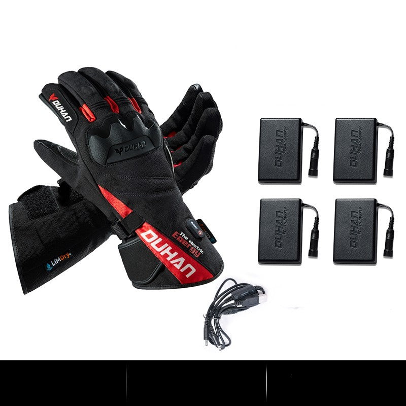Electric Heating Gloves Men's Motorcycle Winter Warm Waterproof Anti-fall - globaltradeleader