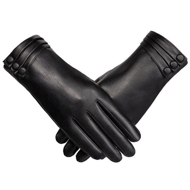 Women's Winter Outdoors Fleece-lined Touch Screen Thermal Gloves - globaltradeleader