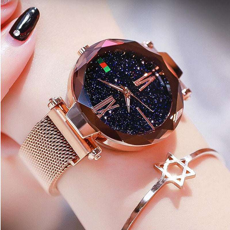 Lazy Magnet Watch Ladies Star Net Celebrity Same Paragraph Magnet Watch - globaltradeleader