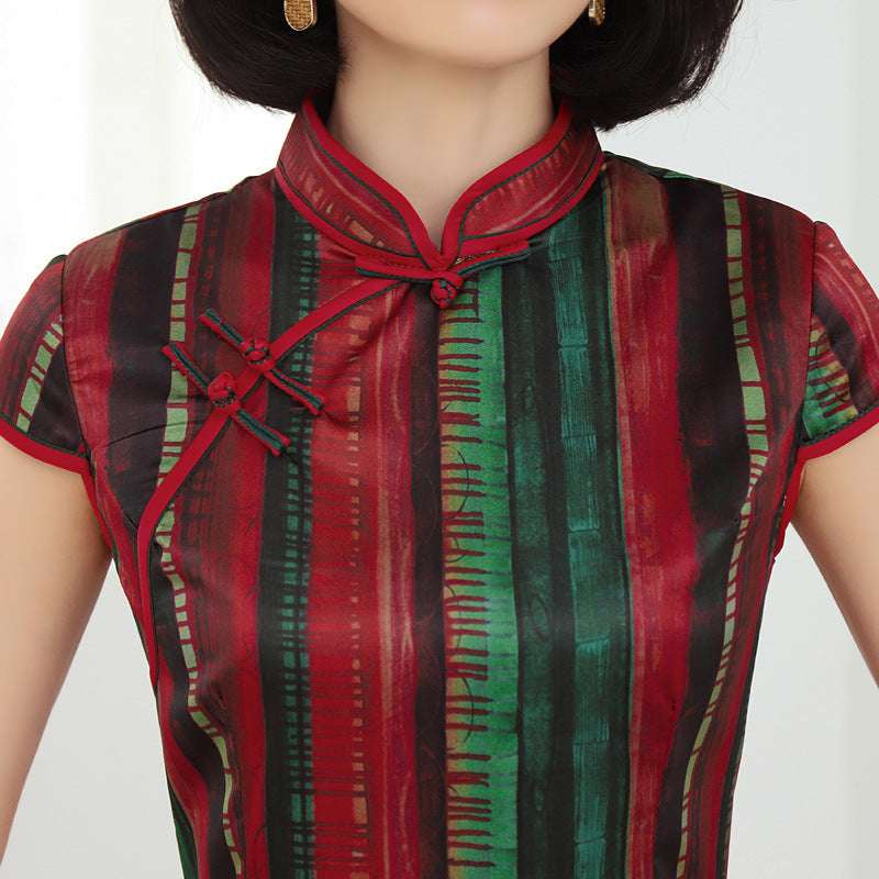 Elegant Retro Catwalk Improved Female Cheongsam