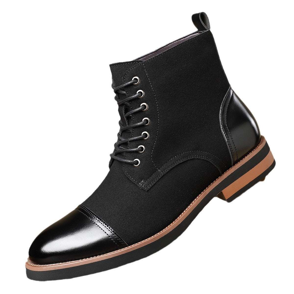 Men's Trendy Sleeve Leather All-match Casual Martin Boots - globaltradeleader