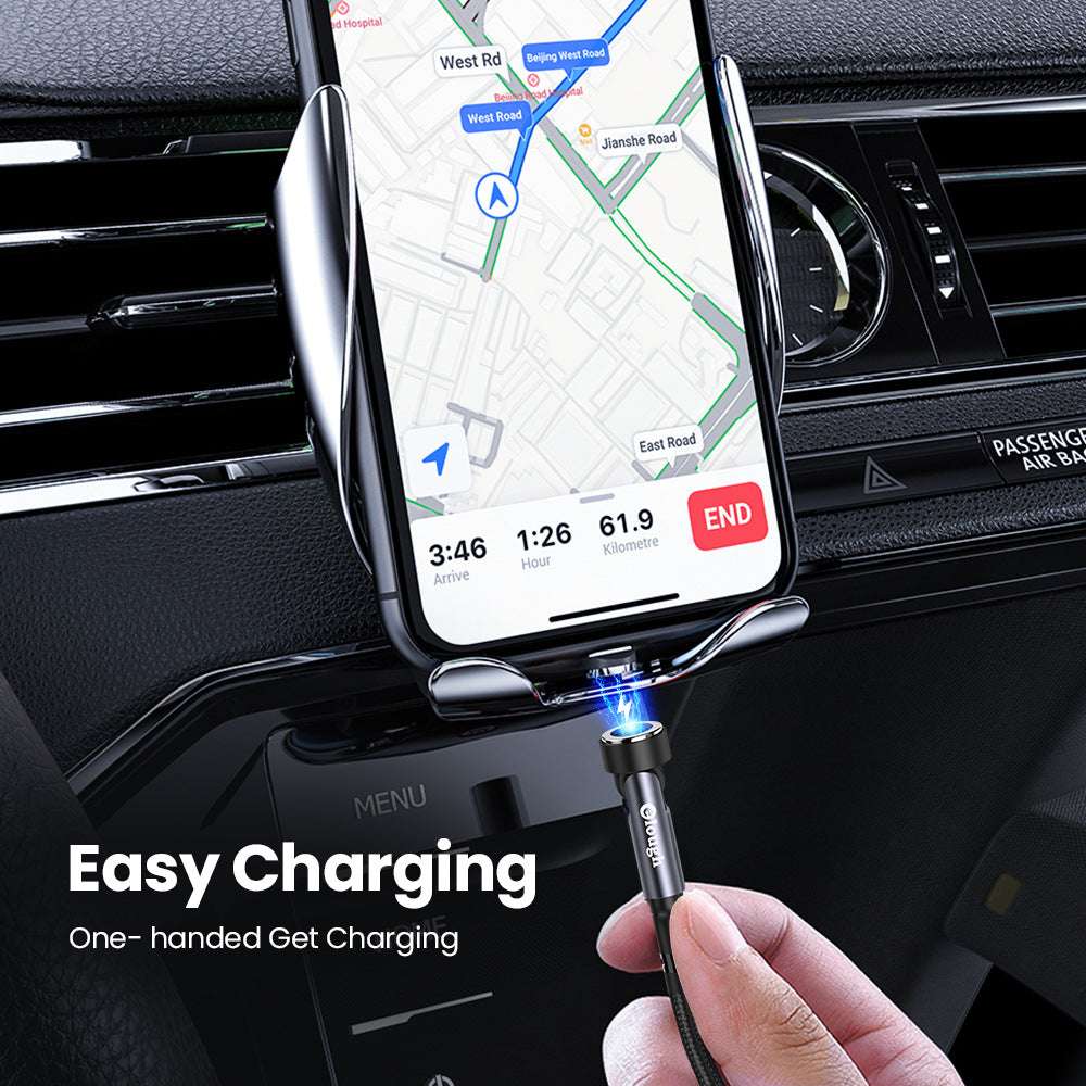 Elough 540 Degree Rotating Seven-pin Small Waist Magnetic Charging Cable 3-in-1