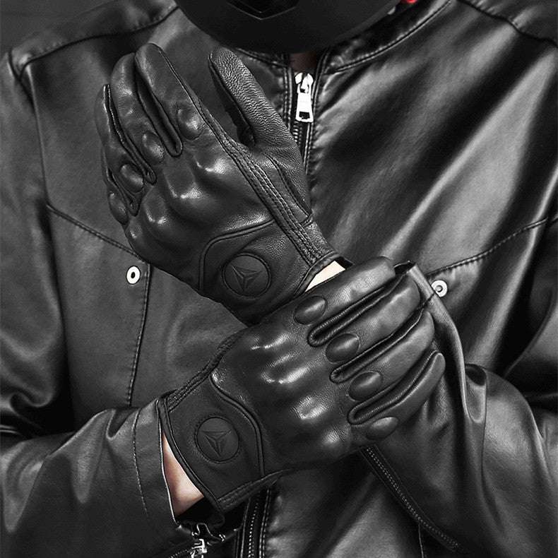 Winter Windproof Leather Gloves Vintage Knight - globaltradeleader