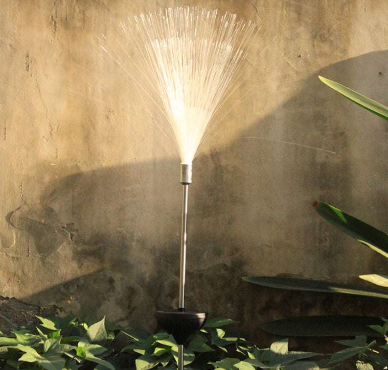 Solar Colorful Fiber Optic Lawn Lights - globaltradeleader