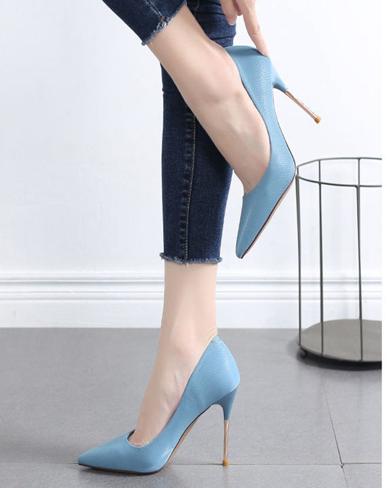 Metal Stiletto Heels For French Girls - globaltradeleader
