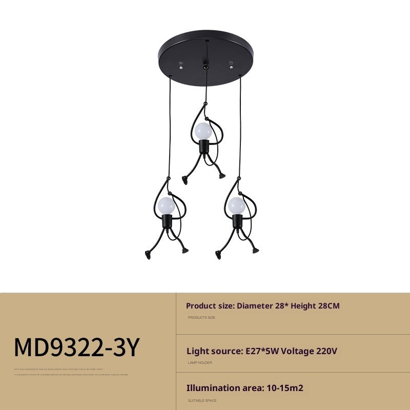 Restaurant And Cafe Clothing Store Special Decoration Small Iron Chandelier - globaltradeleader