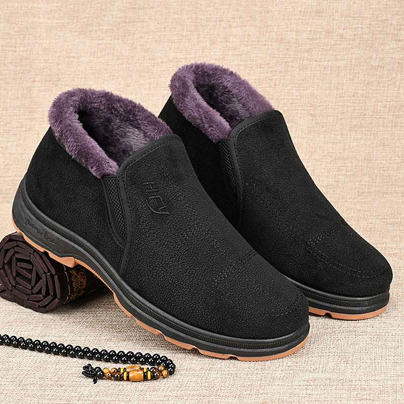 Cotton-padded Shoes Men Winter Velvet And Thick Male Warm - globaltradeleader