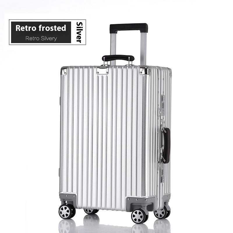 Aluminum Magnesium Luggage Password Trolley Case - globaltradeleader