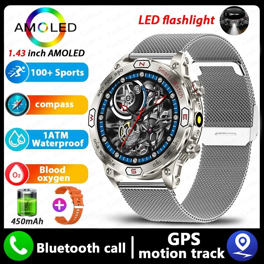 Smart Watch HD AMLOED Screen Bluetooth Calling Sports Watch - globaltradeleader