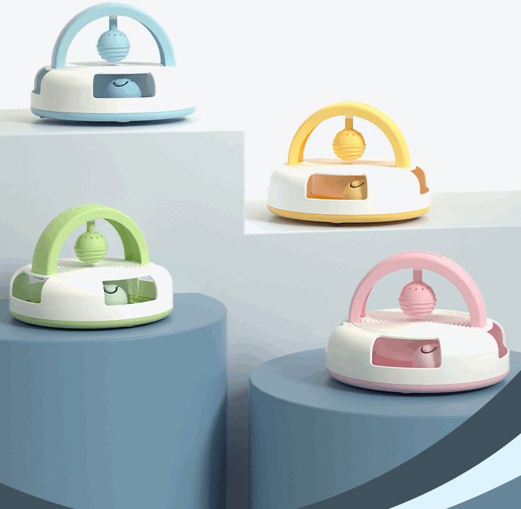 Play With Cat Bat Ping-pong Feather