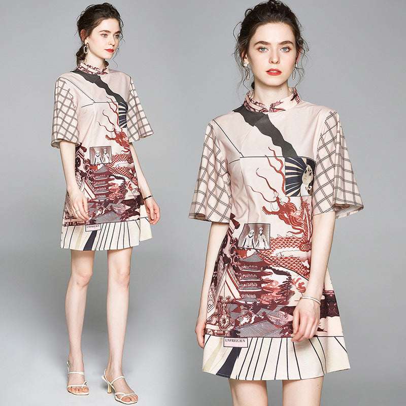 Chinese Style Ladies Improved Cheongsam Dress