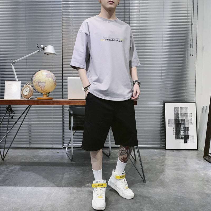 Summer Sportswear Men's T-shirt Suit