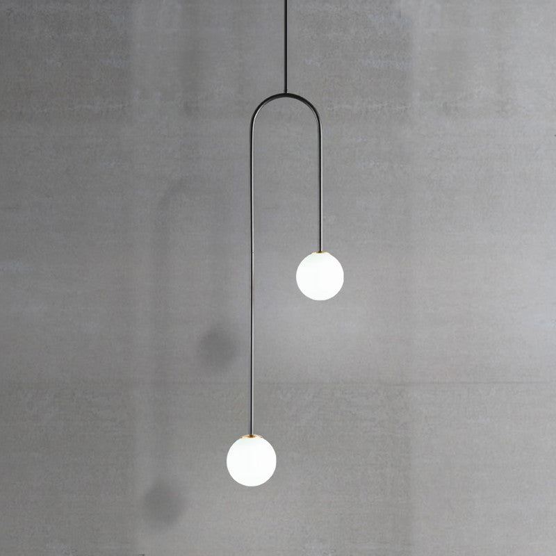 Minimalist Creative Glass Ball Candle Chandelier - globaltradeleader