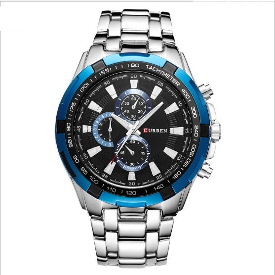 Men's Watch Business Steel Belt Quartz Watch - globaltradeleader