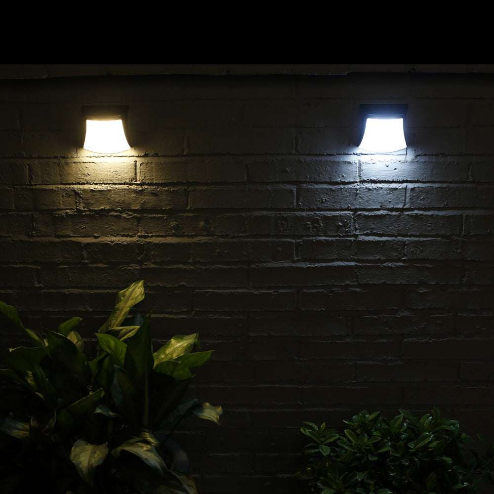 4pcs Solar Lamp Fence Wall Lamp Outdoor Waterproof Home Decoration Lighting Garden Wall Lamp - globaltradeleader