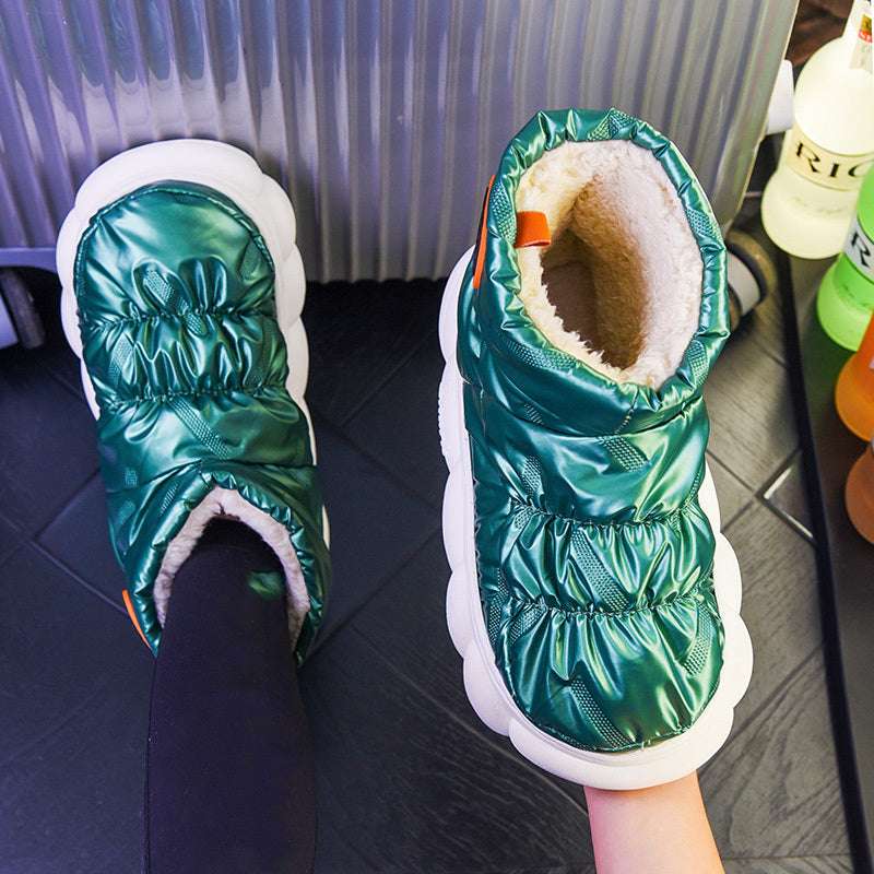 Winter Women Snow Boots Plush Warm Home Floor Down Shoes - globaltradeleader