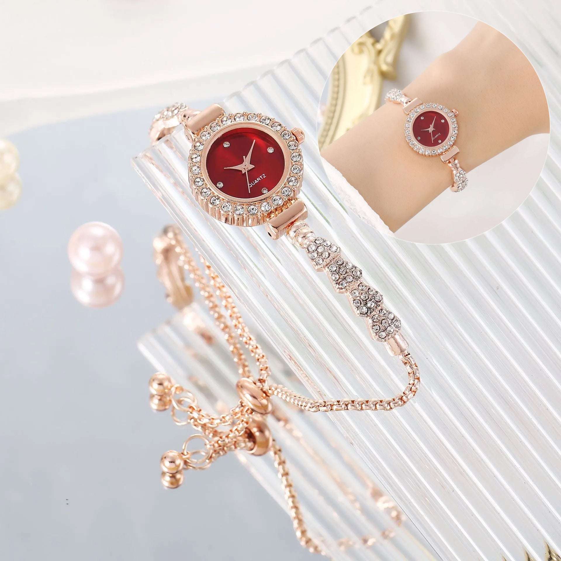 Fashion Luxury Women's Watch Gold Fine Strap Ladies Watch For Bracelet Female Wrist Watch Women Clock Relojes Fashion Jewelry - globaltradeleader