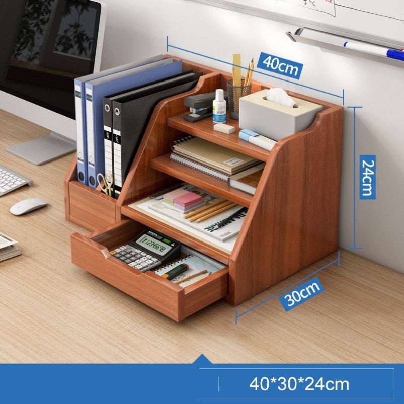 Bookshelf Desktop Office Folder Storage Rack - globaltradeleader