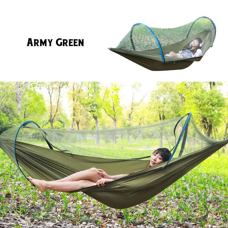 2 Person Portable Outdoor Mosquito Parachute Hammock - globaltradeleader