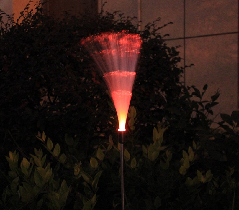 Solar Colorful Fiber Optic Lawn Lights - globaltradeleader