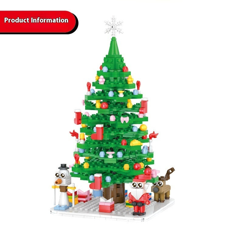 Christmas Tree Countdown Puzzle Assembled Building Block Toys - globaltradeleader