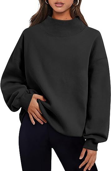 Pullover Sweatshirt Solid Color Loose Tops Round Neck Hoodie Women Thick Clothing - globaltradeleader
