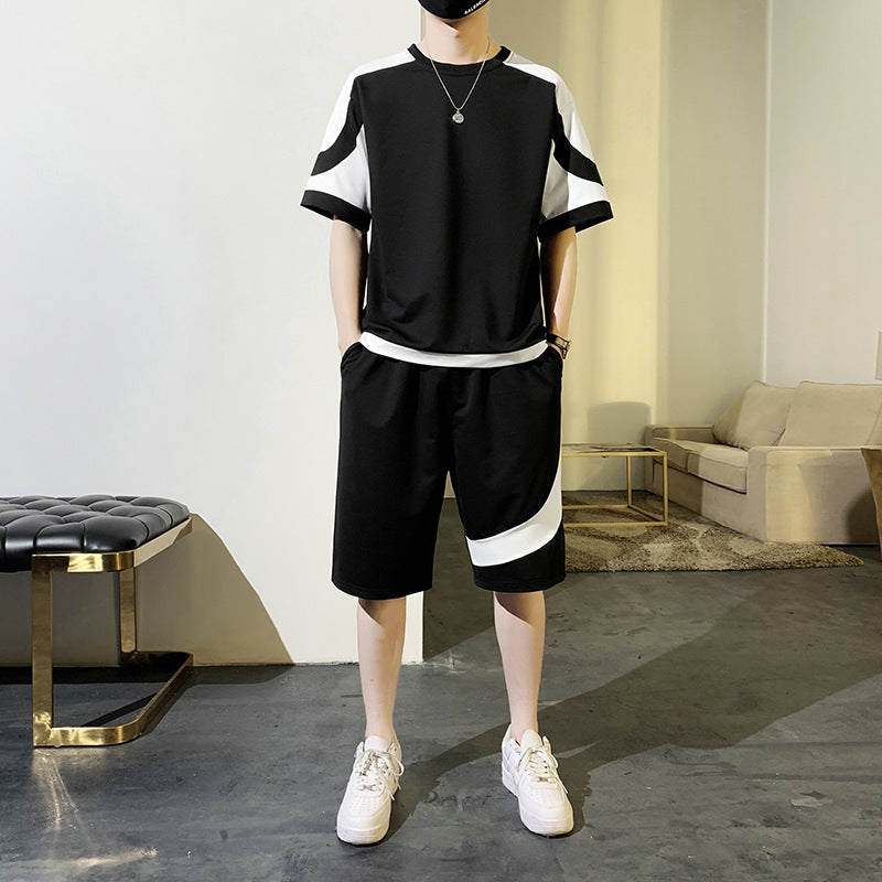 Summer Short-sleeved T-shirt Men's Casual Suit - globaltradeleader