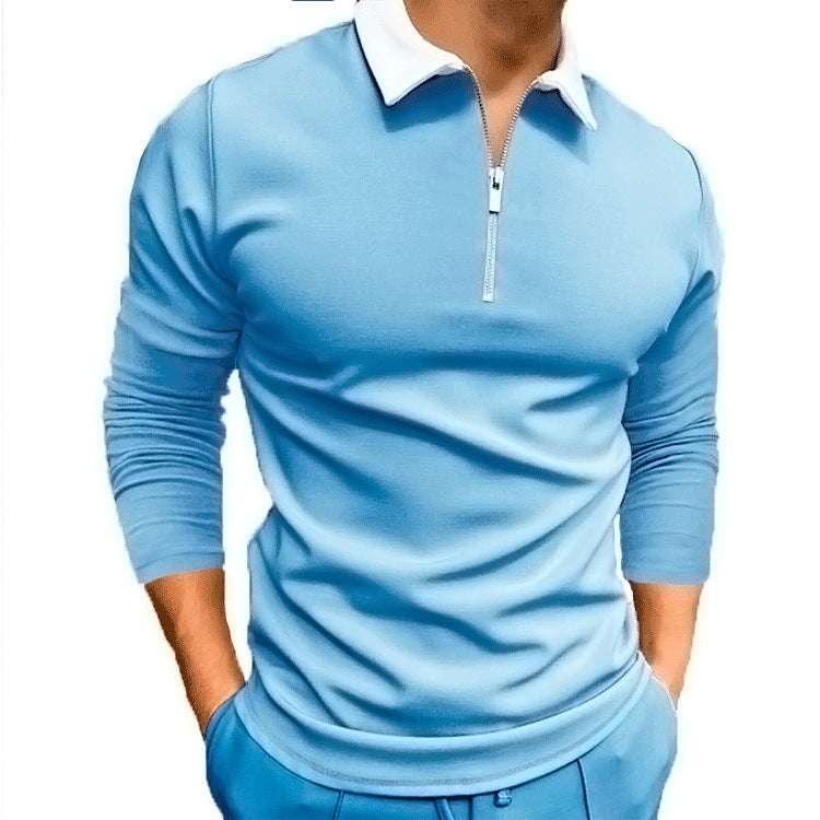 Men's Casual Long Sleeve T-shirt In Europe And America