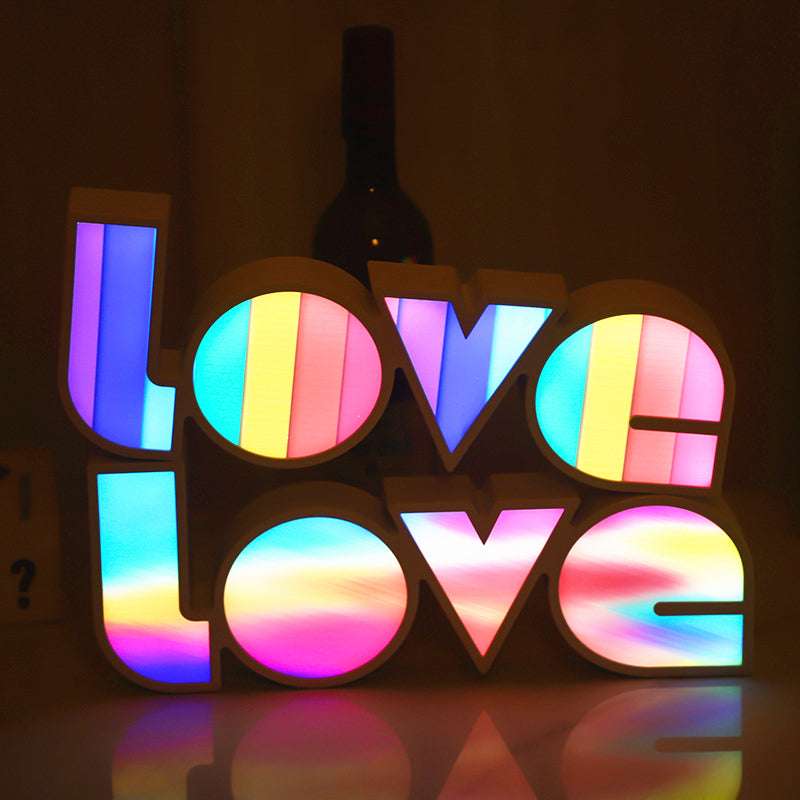 Valentines Day Decor LED LOVE Light Valentines Day Gift For