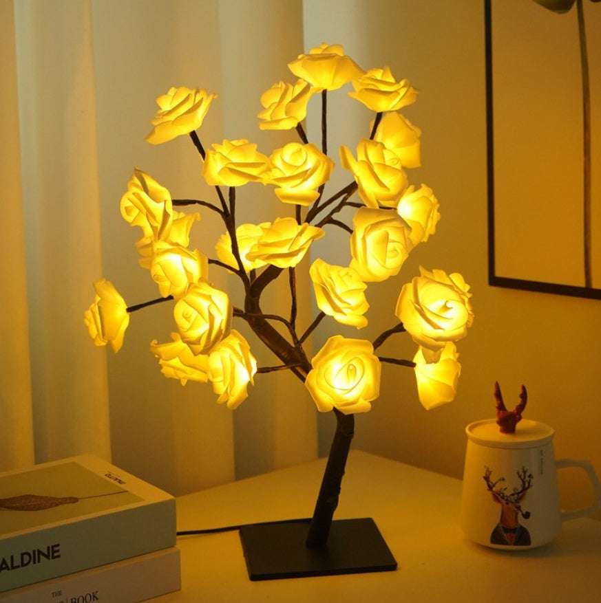Bedroom Room Rose Tree Lamp Decoration - globaltradeleader