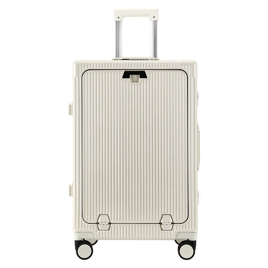 Trolley Aluminum Frame Large Capacity Front Opening Luggage - globaltradeleader
