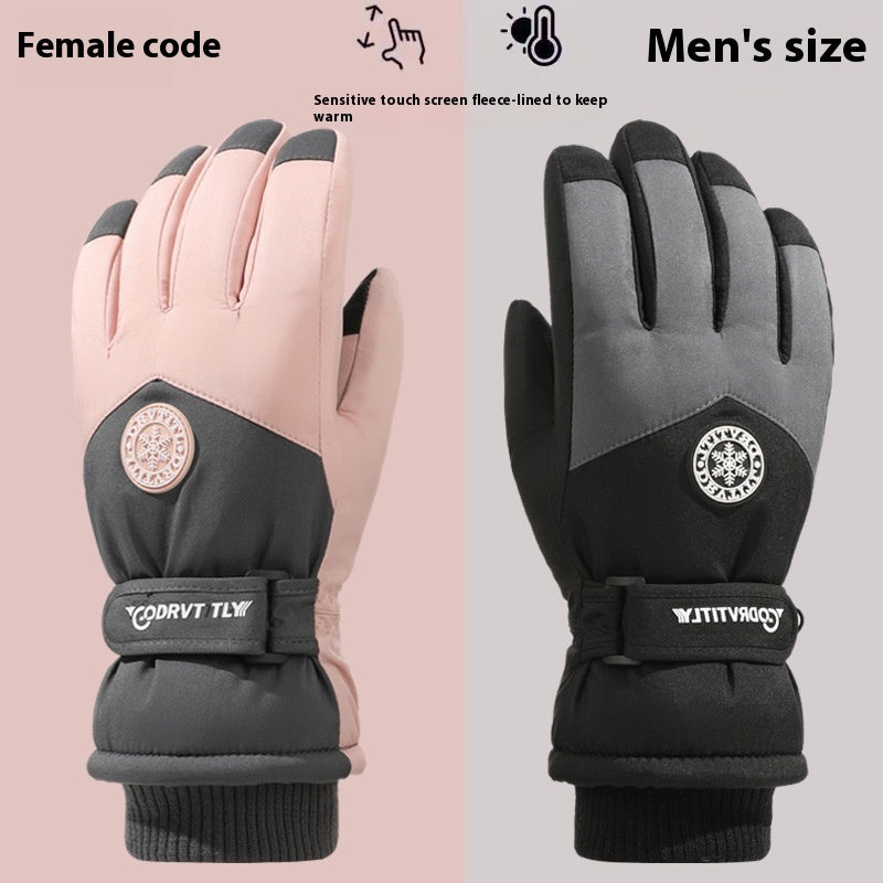 Skiing Gloves Winter Touch Screen Motorcycle Fleece-lined Warm - globaltradeleader