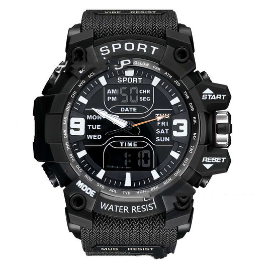 Stylish Black Technology Sports Luminous Boys Electronic Watch