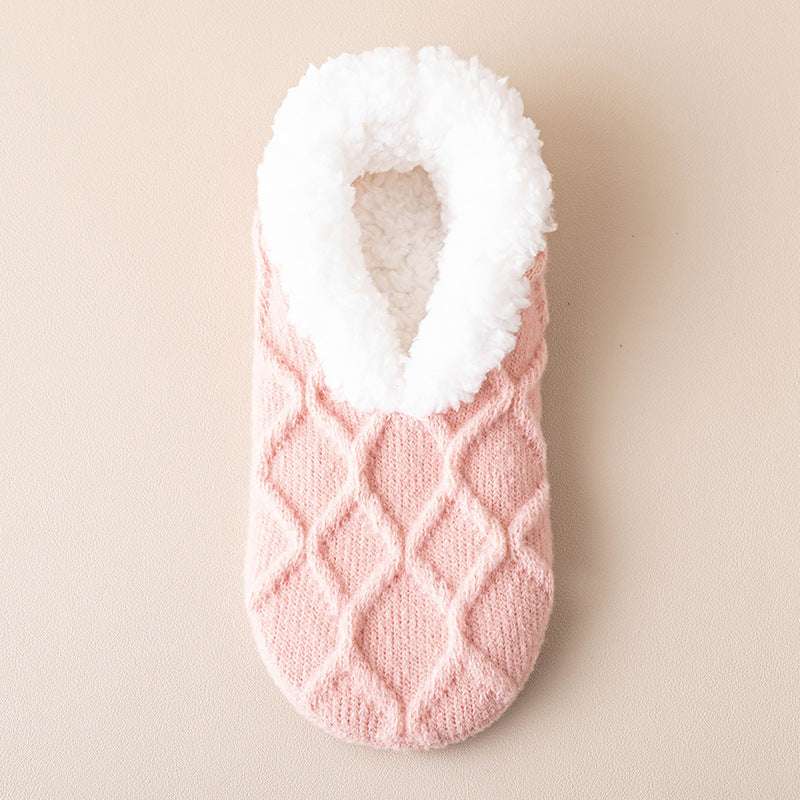 Winter Warm Short Cotton Slipper Socks Unisex Thicken Thermal Plush Home Floor Sock Soft Non-slip Grip Fuzzy Floor Fluffy Socks - globaltradeleader