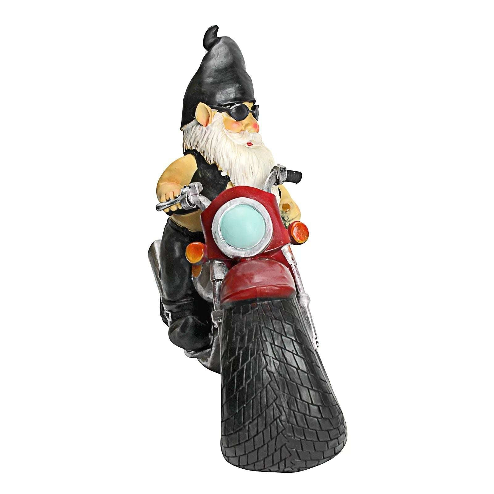 New Garden Riding Motorcycle Gnomish Resin Ornament