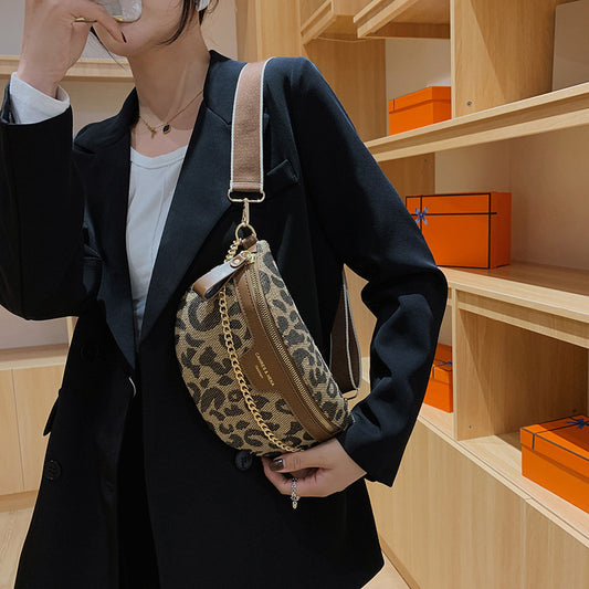 Women's Retro Fashion Leopard-print Shoulder Bag - globaltradeleader