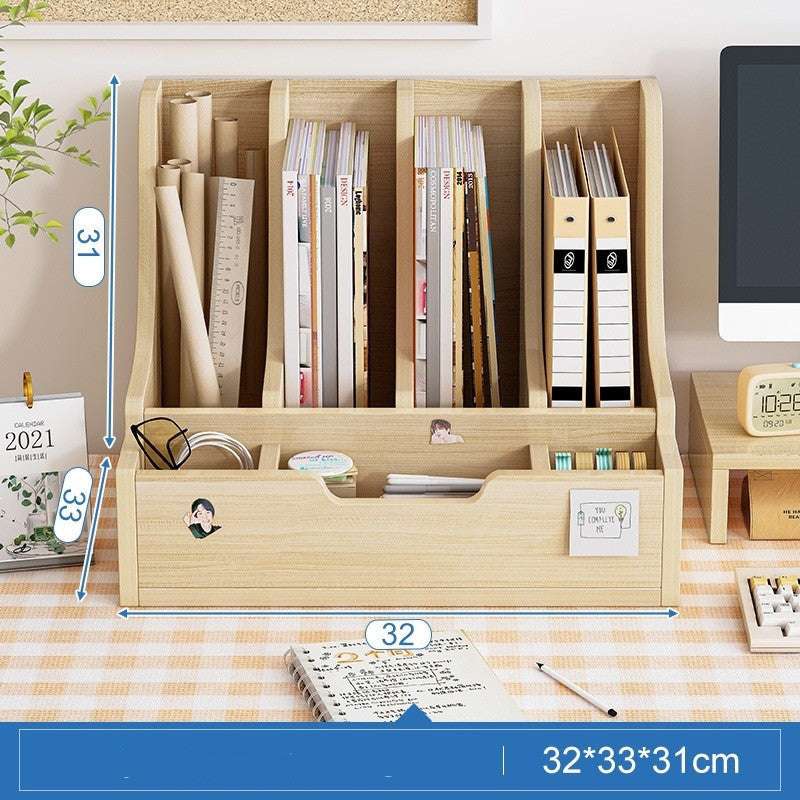 Bookshelf Desktop Office Folder Storage Rack - globaltradeleader
