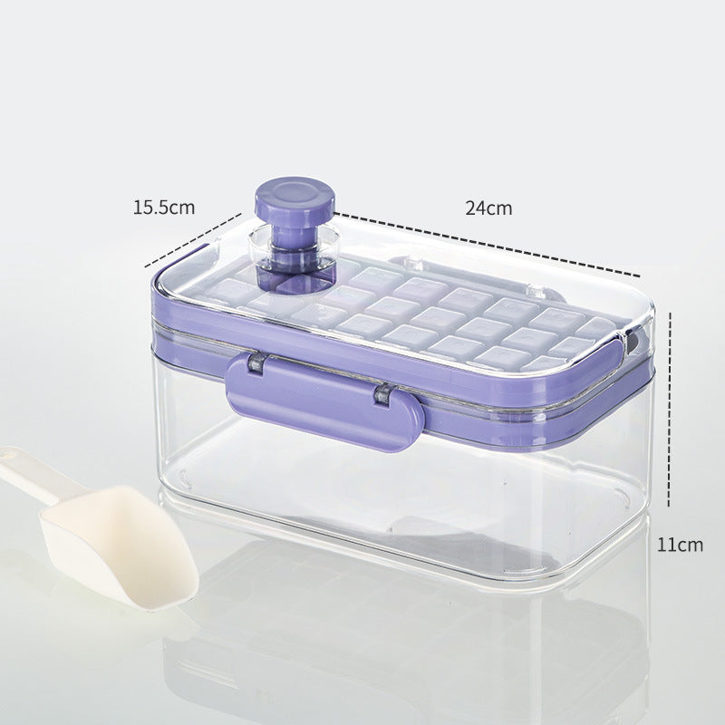 New Silicone Press Ice Maker Single Double Layer Square Ice Cube Mold - globaltradeleader