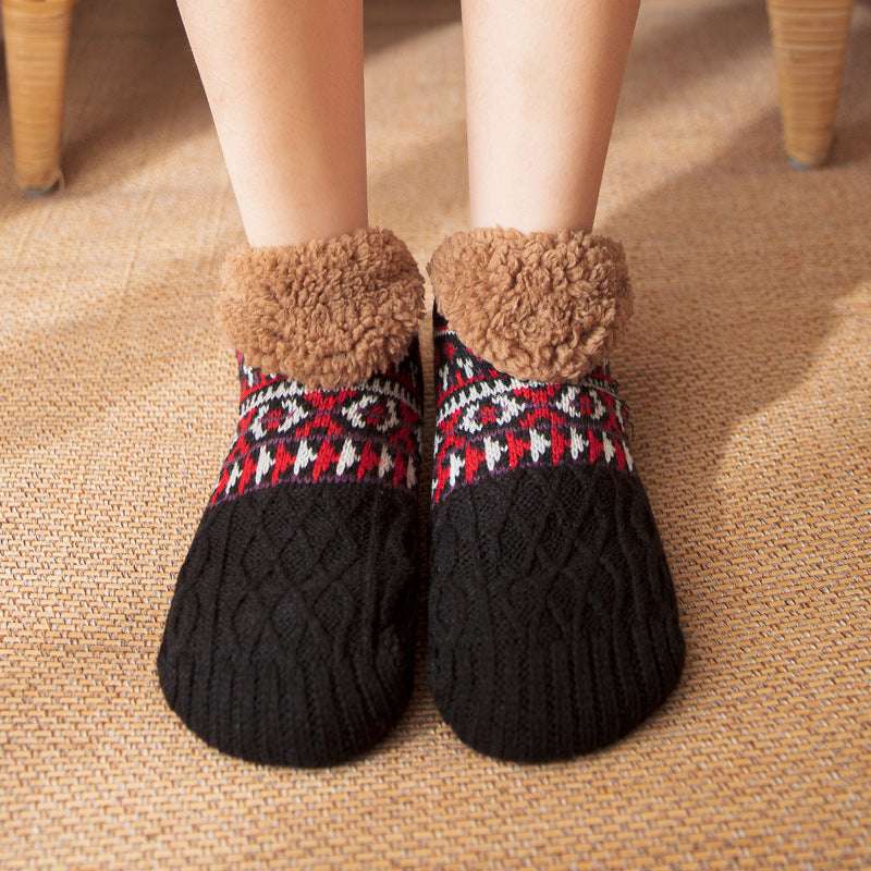 Indoor Home Floor Socks Fall And Winter Warm Non-slip Carpet Socks For Men And Women - globaltradeleader