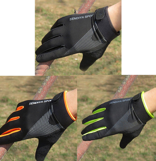 Men's And Women's Ice Silk High Elasticity Cycling Sports Touch Screen Gloves