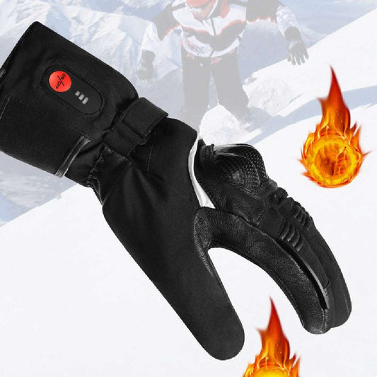 Autumn And Winter Warm Motorcycle Riding Gloves Lithium Battery Heating - globaltradeleader