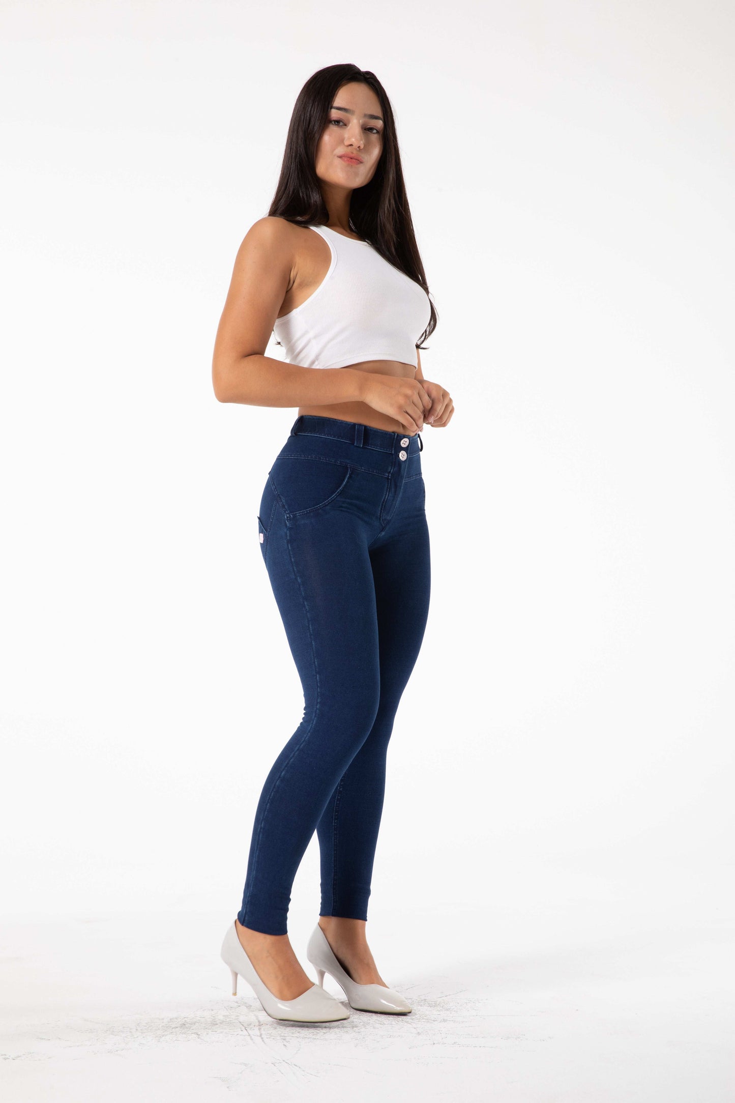 Shascullfites Melody Bum Lift Jeggings Push Up Pants Four Ways Stretchable Super Skinny Leggings - globaltradeleader