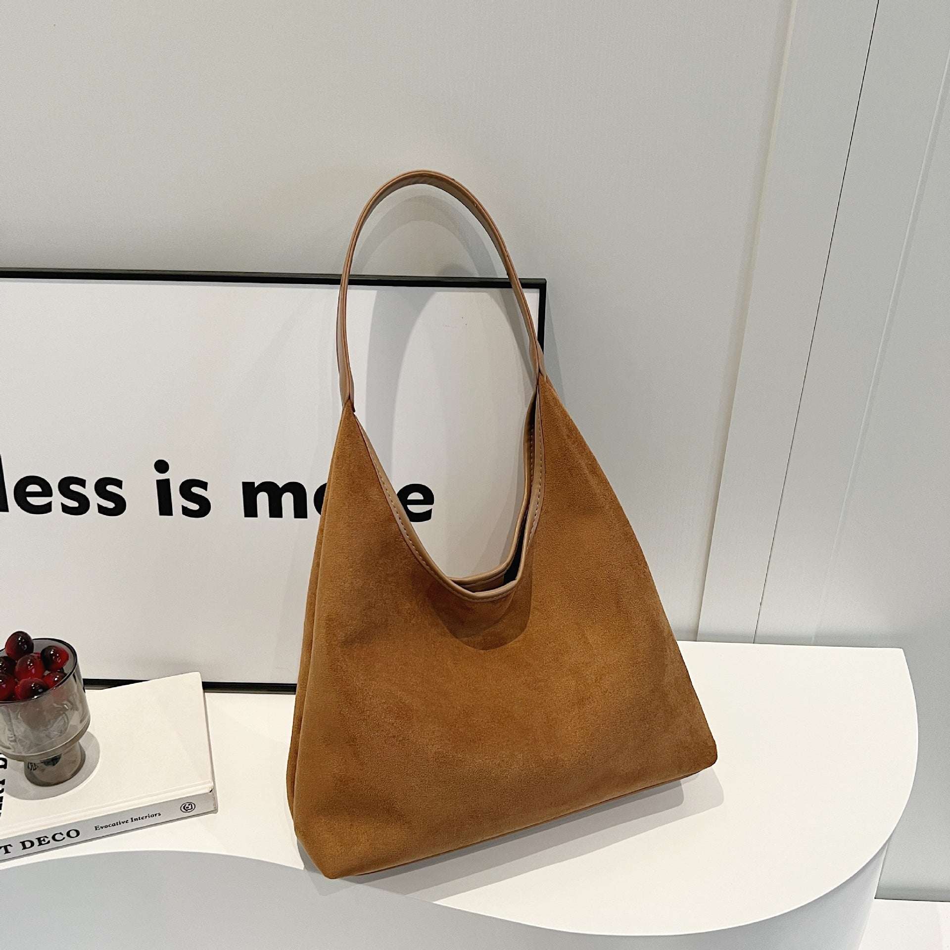 Autumn Winter Retro Niche Suede Western Style All-matching Shoulder Bag - globaltradeleader