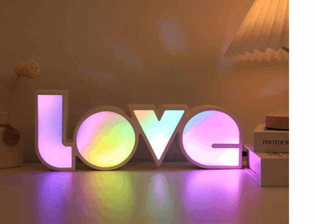 Valentines Day Decor LED LOVE Light Valentines Day Gift For