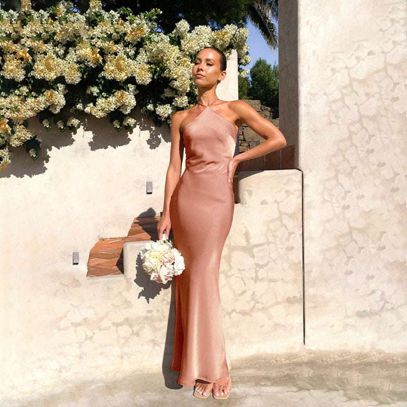 Slim-fit Sleeveless Backless Temperament Dress Women - globaltradeleader