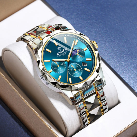 Multifunctional Butterfly Clasp Men's Watch - globaltradeleader