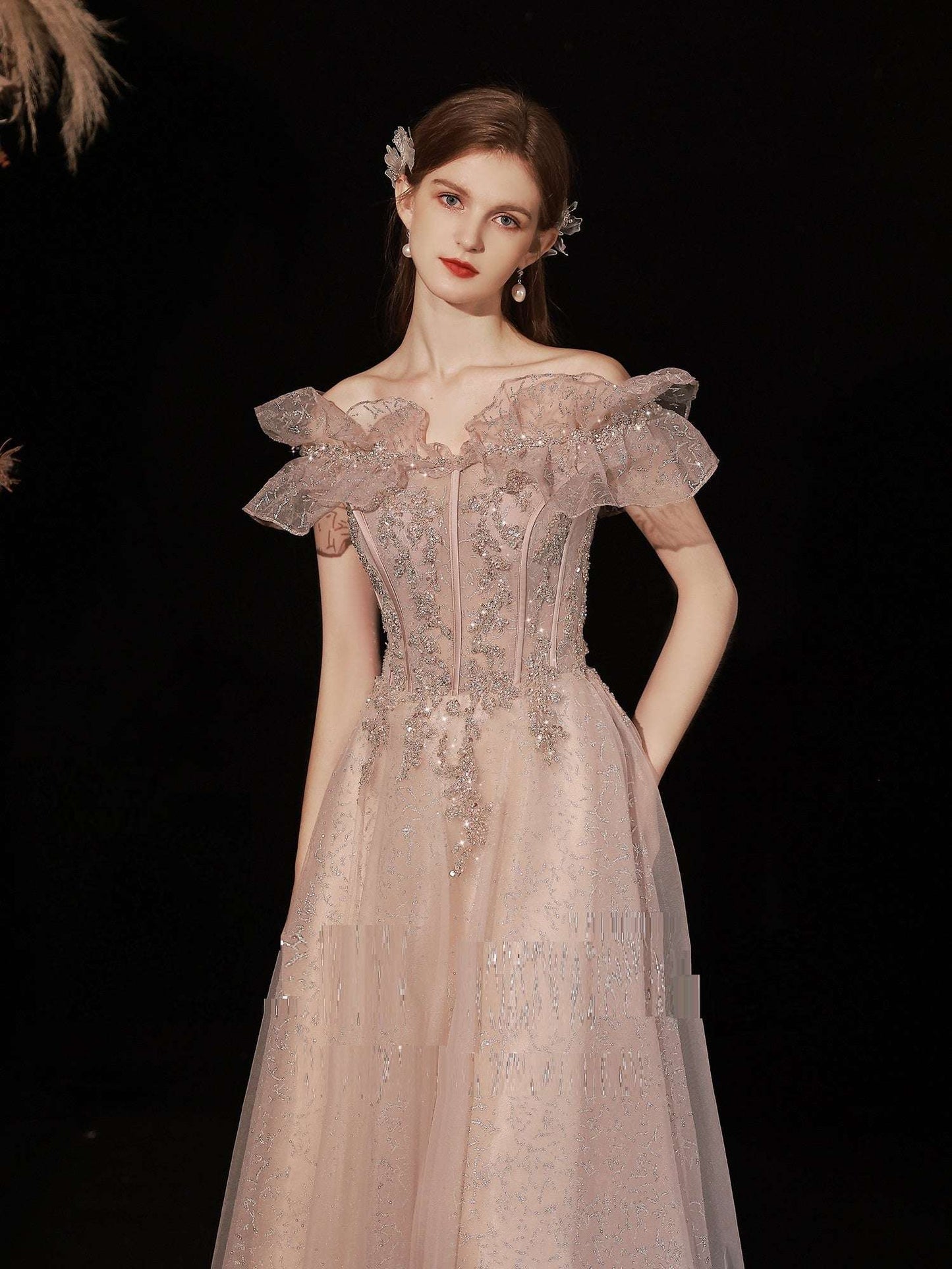 Women's Off Shoulder Dinner Dress - globaltradeleader