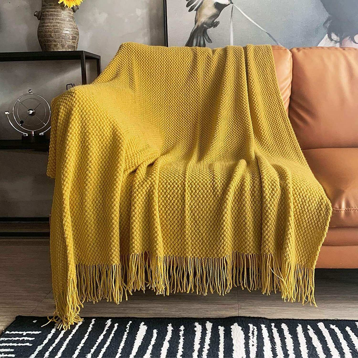 Sofa Blanket Air Conditioning Blanket Morandi Small Bubbles